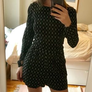 Brandy Melville paisley print long sleeved romper